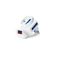 ADATTATORE A 3 VIE CON INTERRUTTORE 10A