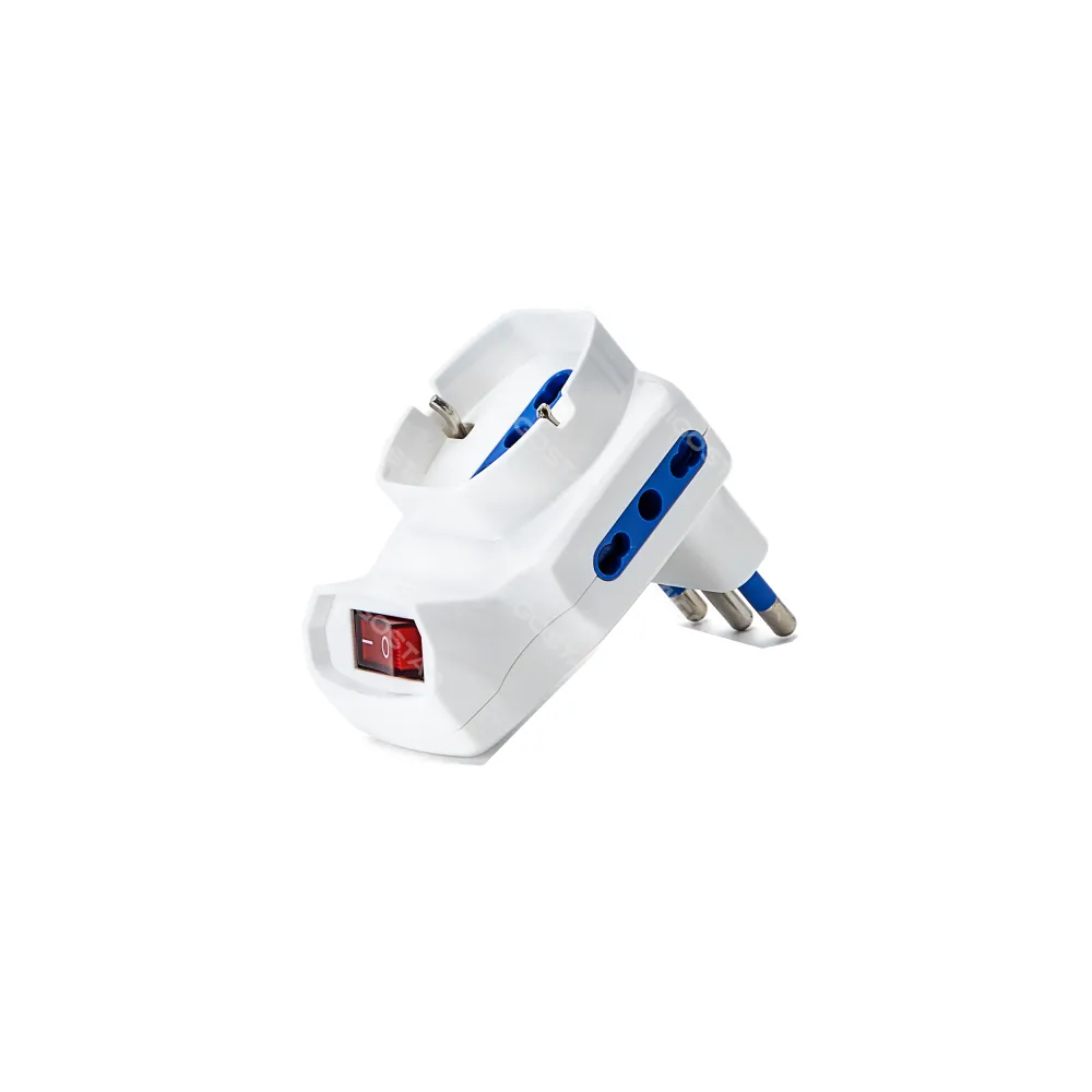 Adattatore a 3 vie con interruttore 16AT010A/16A