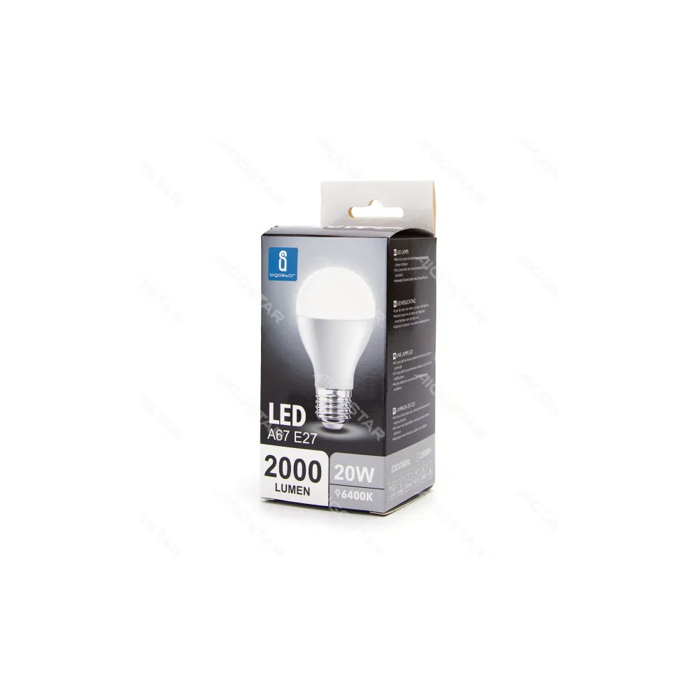 Lampada a led A5 A67 (20W,E27,6400K)
