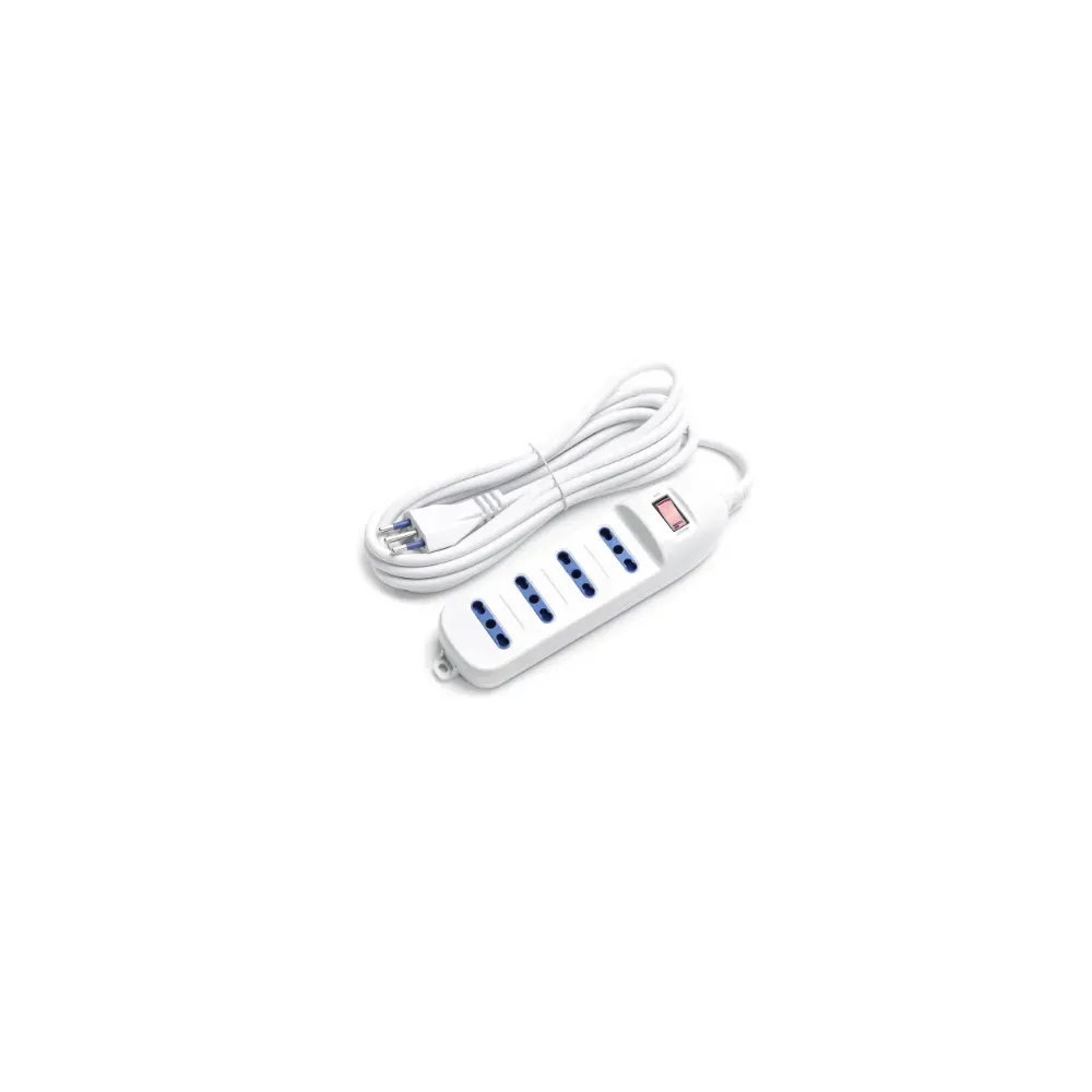 Multipresa a 4 vie 3G1.00mm 5mt. con interruttore Multipresa a 4 vie 3G1.00mm 5mt. con interruttore