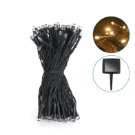 STRINGA DI LUCE SOLARE CON 100 LUCI LED BIANCO CALDO DA 11,9M