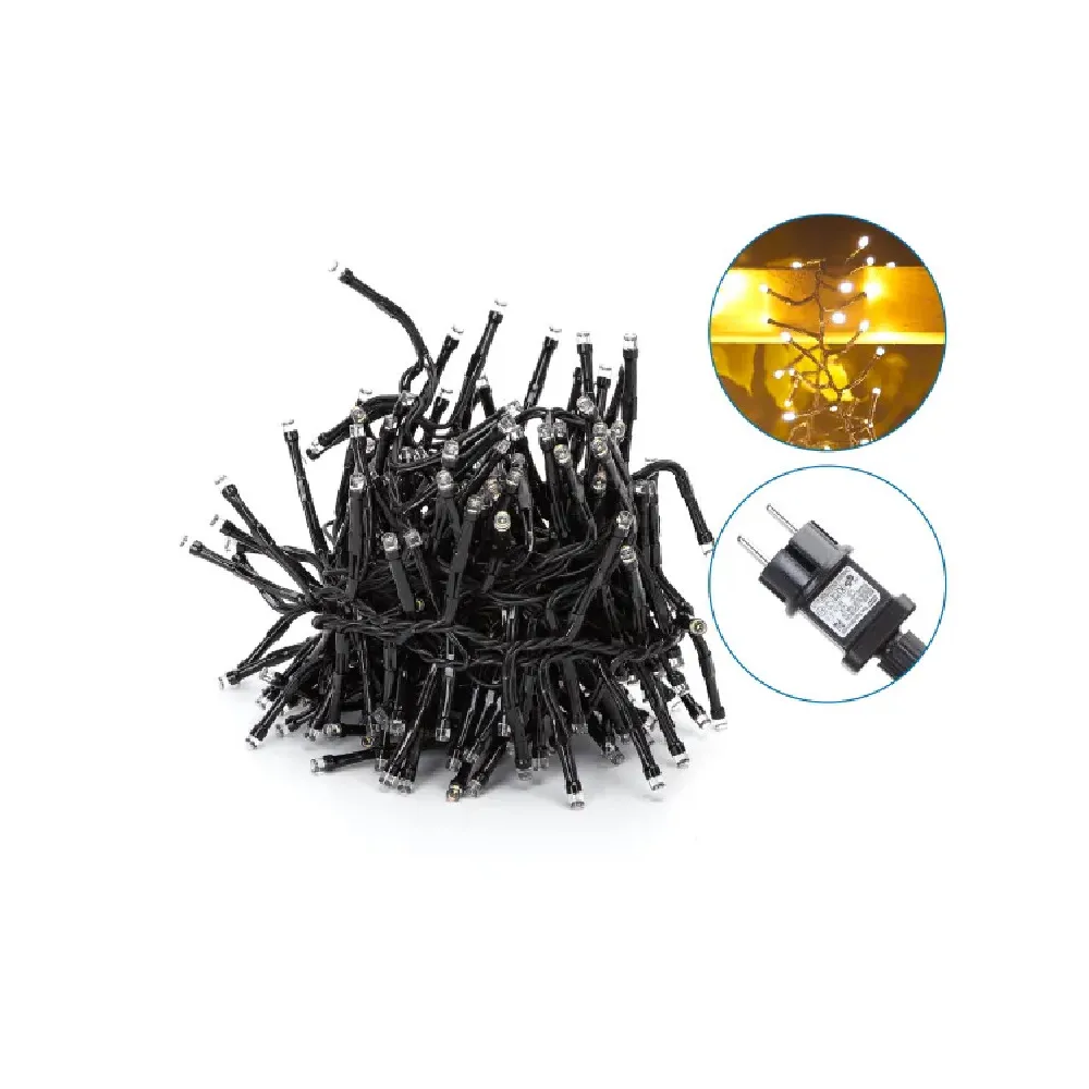 CATENA LUMINOSA LED A BASSA TENSIONE 10M 250 Led Luce Calda
