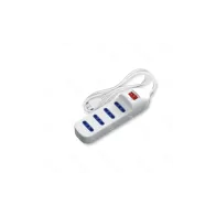 Presa multipla 4 fori con interruttore  3G1 1,5M