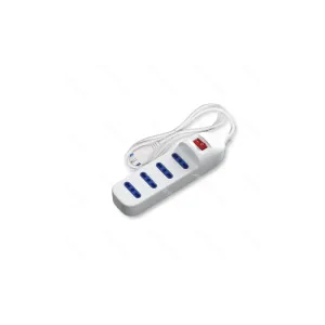 Presa multipla 4 fori con interruttore  3G1 1,5M