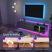 STRISCIA LUMINOSA A LED BASSA TENSIONE 3M