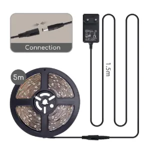 STRISCIA LUMINOSA A LED 5M 6500k 1200lm