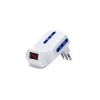 Adattatore 3 vie con interruttore 10A a 10A/16A