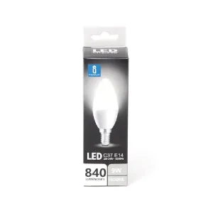 LED C37 E14 9W 6500K
