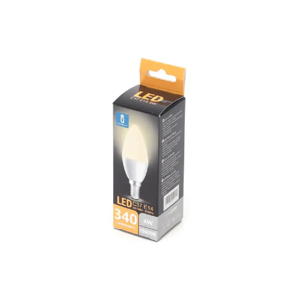 LED C37 E14 4W 3000K