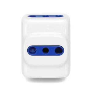 ADATTATORE A 3 VIE 10A BIANCO - Multipresa