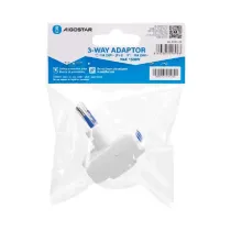 ADATTATORE A 3 VIE 10A BIANCO - Multipresa