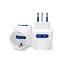 ADATTATORE A 3 VIE 10A BIANCO Multipresa