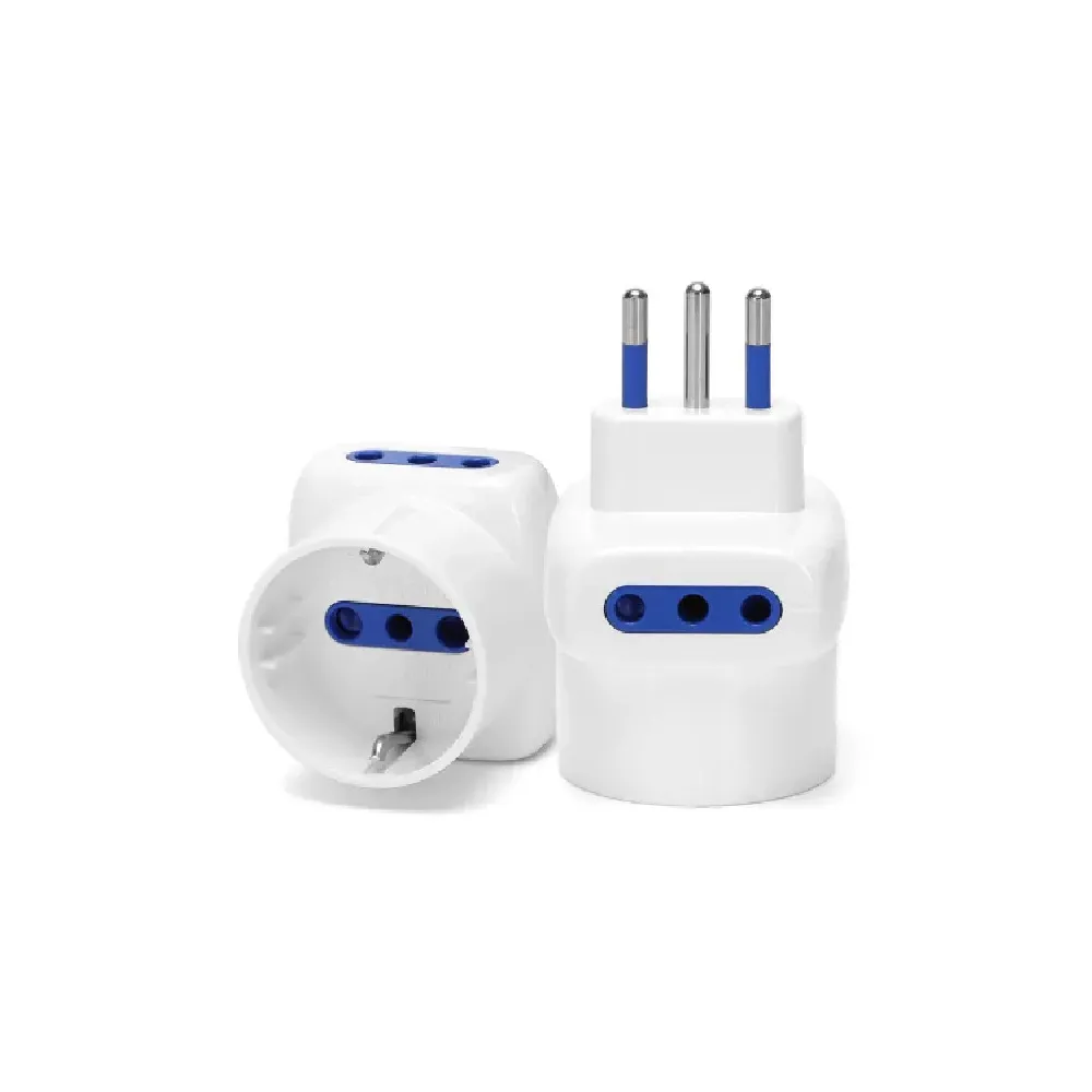 ADATTATORE A 3 VIE 10A BIANCO Multipresa