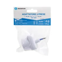 ADATTATORE A 3 VIE 10A BIANCO Multipresa