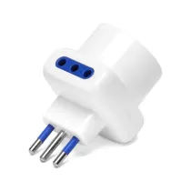 ADATTATORE A 3 VIE 10A BIANCO Multipresa