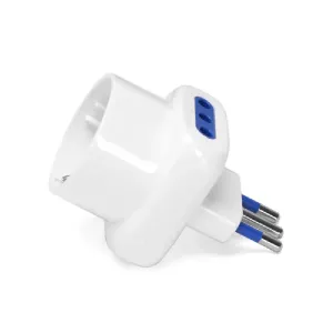 ADATTATORE A 3 VIE 10A BIANCO Multipresa
