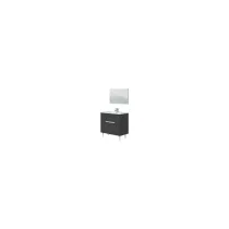 KIT MOBILE BAGNO DENVER CM 80X45X80H ANTRACITE/ROVERE