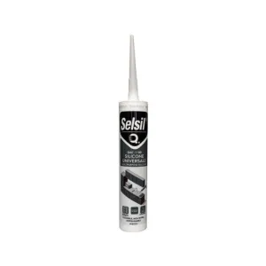 SILICONE UNIVERSALE TRASPARENTE ACETICO QFAST 280 GR SELSIL