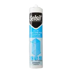SILICONE ACETICO SANITARI SELSIL 280ML Bianco