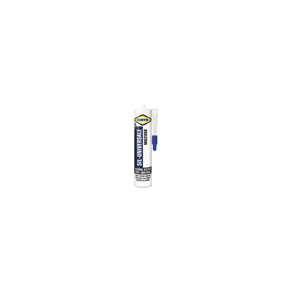 BOSTIK CARTUCCIA SILICONE UNIVERSALE BIANCO 280ML BOSTIK CARTUCCIA SILICONE UNIVERSALE BIANCO 280ML