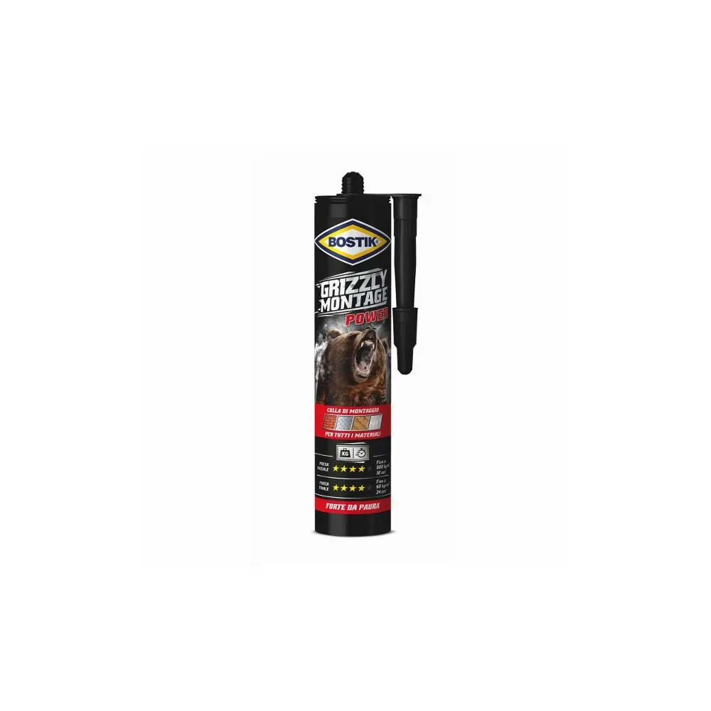 BOSTIK GRIZZLY MONTAGE POWER CARTUCCIA 370 G BIANCO BOSTIK GRIZZLY MONTAGE POWER CARTUCCIA 370 G BIANCO