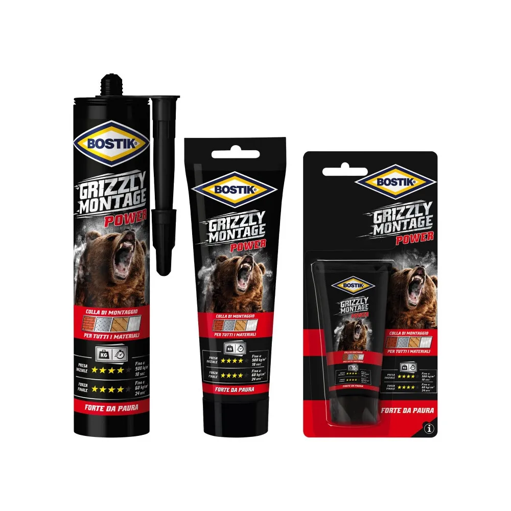 BOSTIK GRIZZLY MONTAGE BL 100 GR. BOSTIK GRIZZLY MONTAGE BL 100 GR.