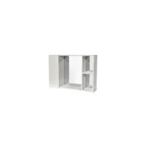 KIT SPECCHIO BAGNO 1 ANTA "GIN 1" CM.60X13X41 BIANCO
