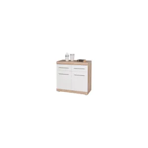 KIT BUFFET LUBLIN 2 ANTE + 2 CASSETTI ROVERE/BIANCO LACCATO