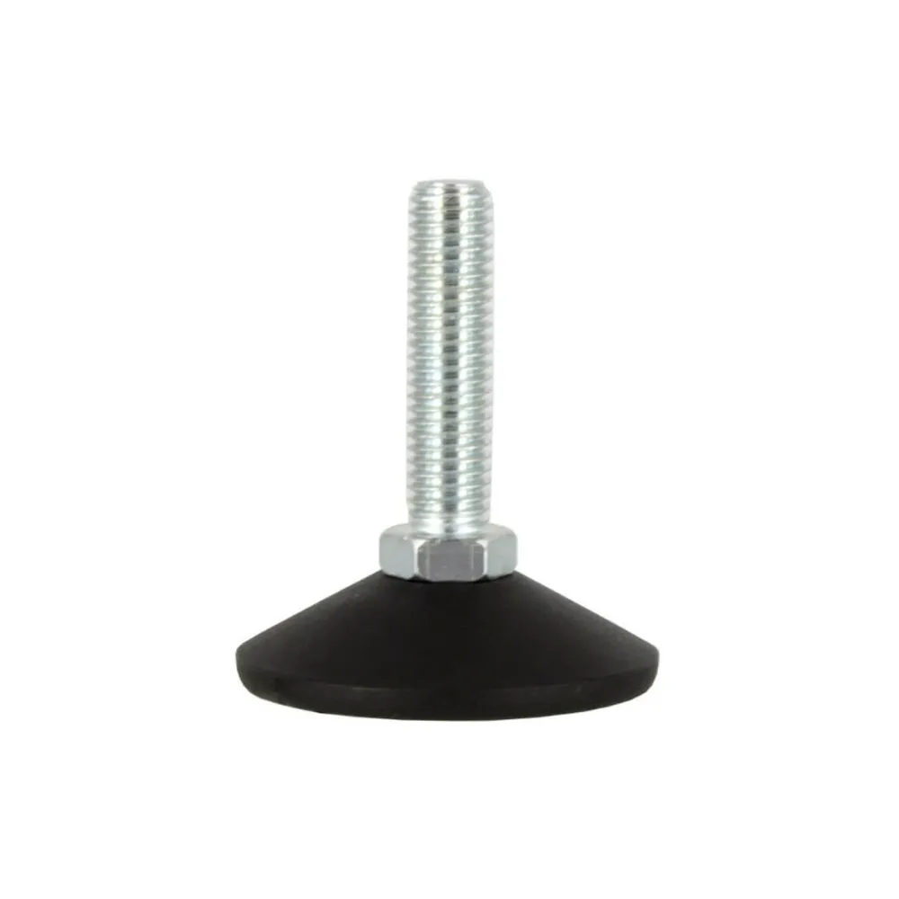 PIEDE GIREVOLE ESAGONALE 14D40X40XM.10 NERO
