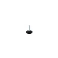 PIEDE GIREVOLE ESAGONALE14 Ø50X40X10MT. NERO