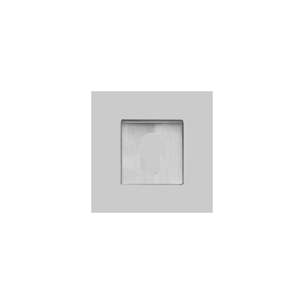 BOCCHETTA QUADRA FORO YALE CROMO SATINATA 2PZ. BOCCHETTA QUADRA FORO YALE CROMO SATINATA 2PZ.