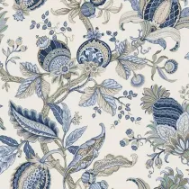 CARTA DA PARATI "FLEUR RAFFINEE BLU" A METRAGGIO