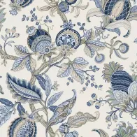 CARTA DA PARATI "FLEUR RAFFINEE BLU" A METRAGGIO