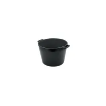 CASSA TONDA PER MACERIE LT.32 NERA 44X35CM.