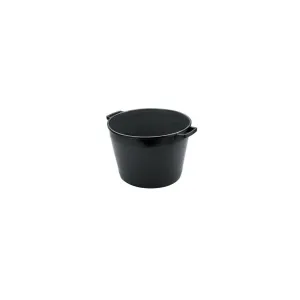 CASSA TONDA PER MACERIE LT.32 NERA 44X35CM.