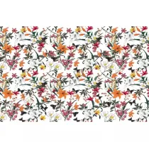 STAMPA TRASFERIBILE "FLORA & FAUNA, BUTTERFLY FLOWER" 28X40CM