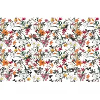 STAMPA TRASFERIBILE "FLORA & FAUNA, BUTTERFLY FLOWER" 28X40CM