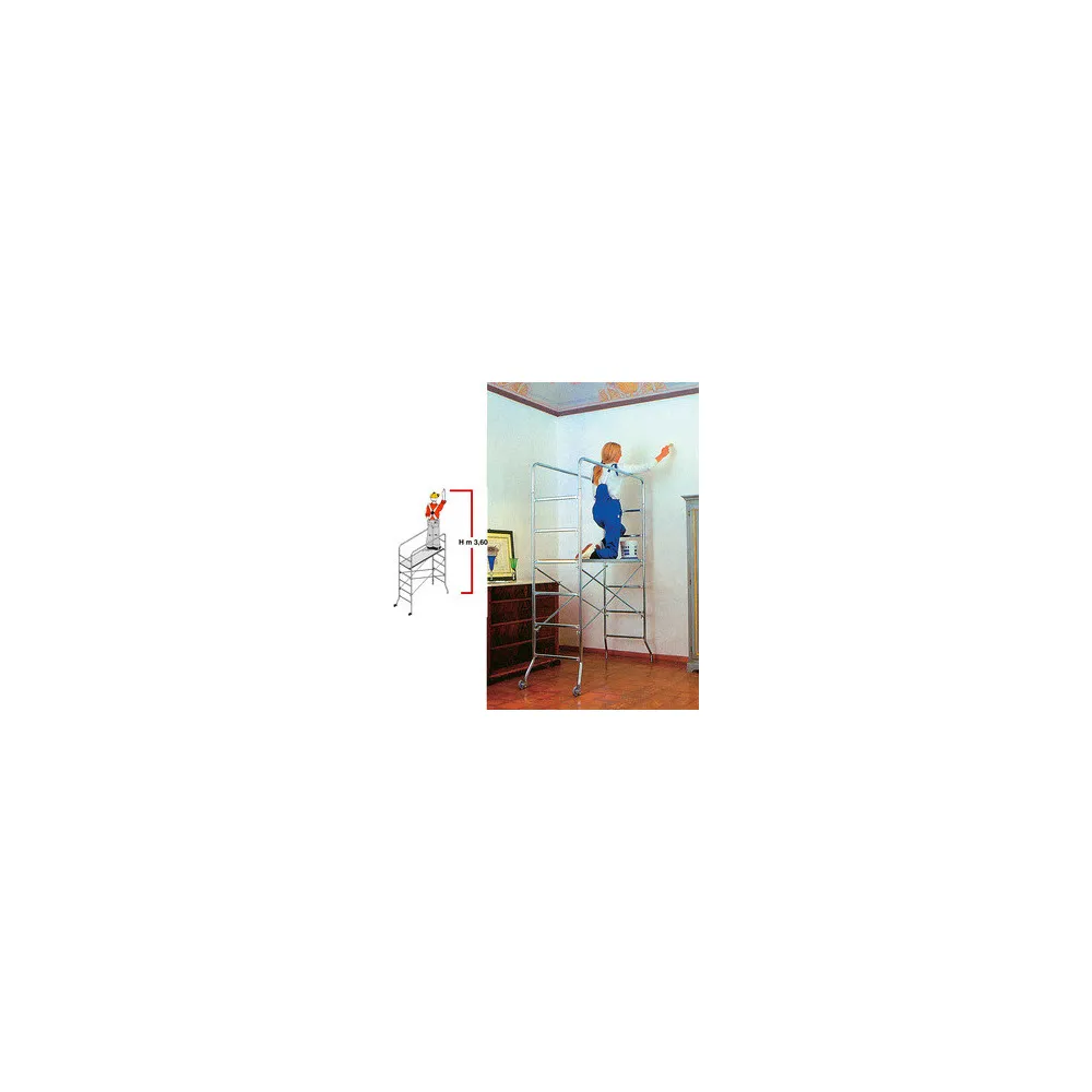 PONTEGGIO ACCIAIO SUPER TRIO 65X169XH218 CM