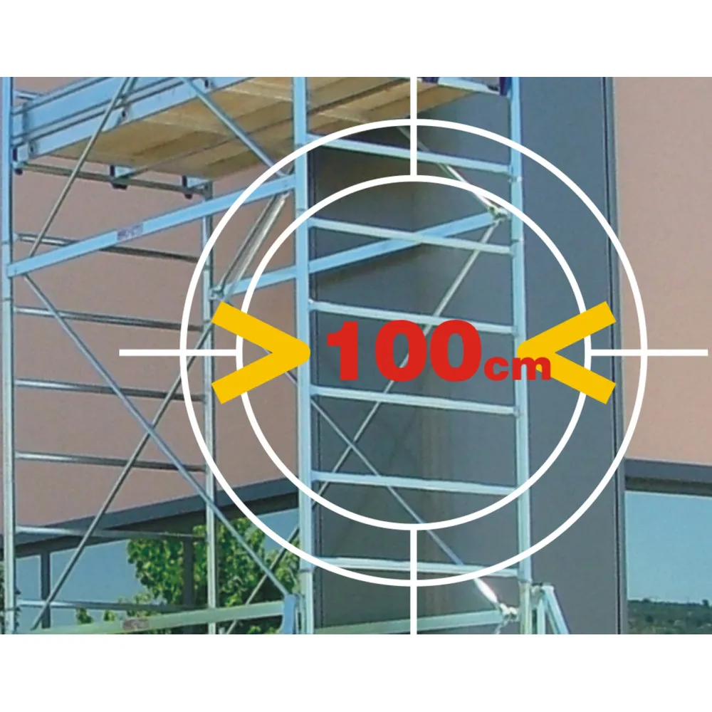 PONTEGGIO MARCHETTI "SYSTEM100" H650 BASE CM.100X200 D.LGS81/2008