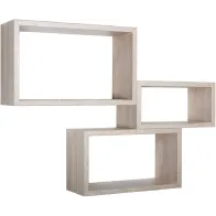 SET 3 MENSOE "NICHE" RETTANGOLARI ROVERE GRIGIO