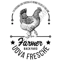 STAMPA TRASFERIBILE "COUNTRY, UOVA FRESCHE" 28X40CM