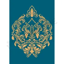 STAMPA TRASFERIBILE "FANTASIA, GIGLIO BLU" 28X40CM