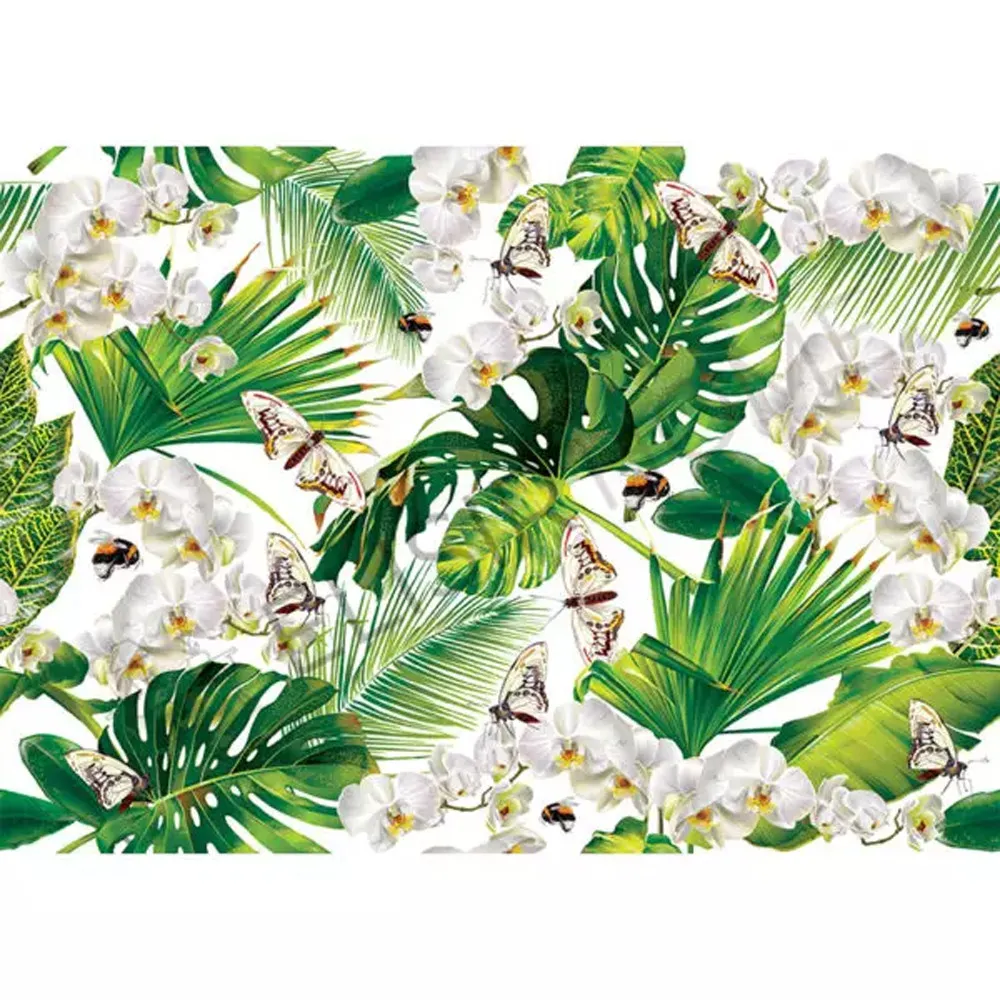 STAMPA TRASFERIBILE "FLORA&FAUNA, TROPICAL ORCHID" 28X40CM STAMPA TRASFERIBILE "FLORA&FAUNA, TROPICAL ORCHID" 28X40CM