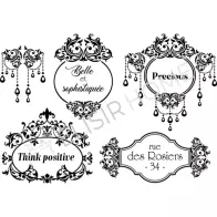 STAMPA TRASFERIBILE "SCRIPT, FINE FRAME" 28X40CM