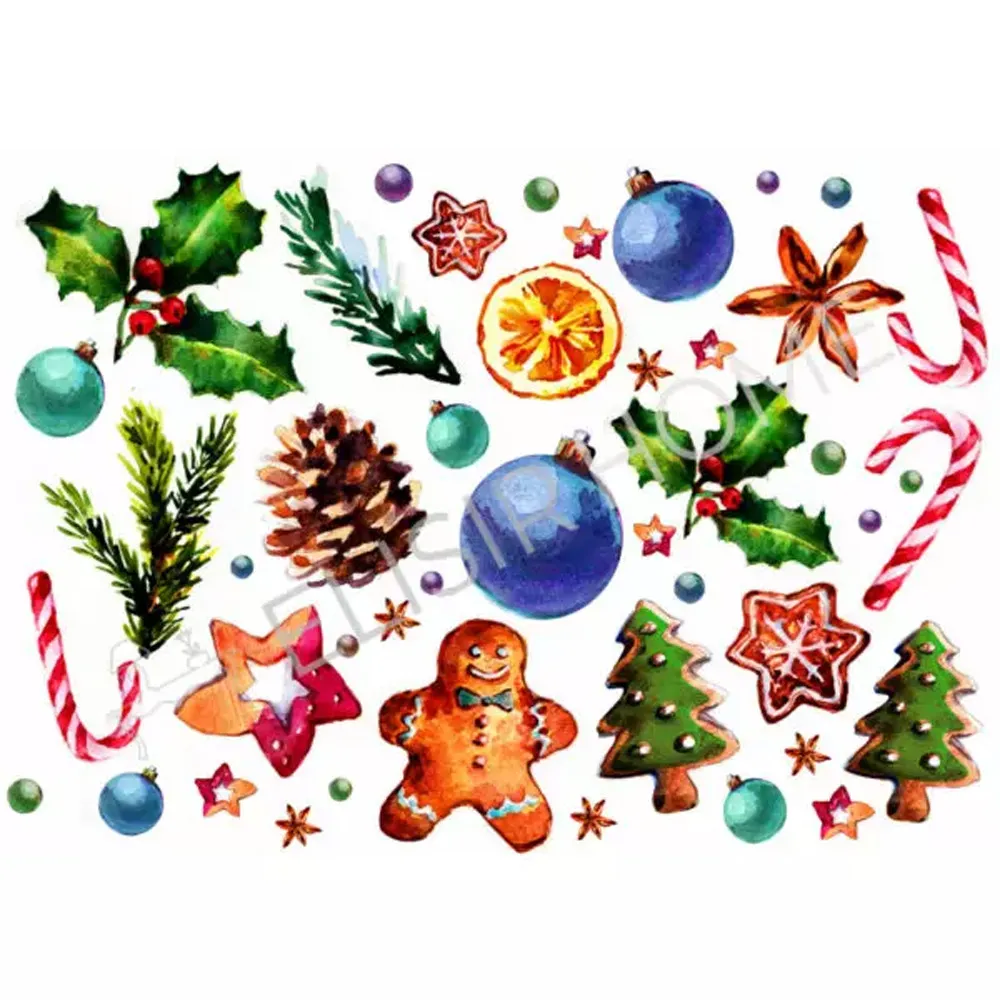 STAMPA TRASFERIBILE "NATALE, CHRISTMAS THINGS" 28x40CM DI MAGIC PAINT STAMPA TRASFERIBILE "NATALE, CHRISTMAS THINGS" 28x40CM DI MAGIC PAINT