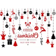 STAMPA TRASFERIBILE "NATALE, PALLINE DI NATALE" 28x40CM DI MAGIC PAINT