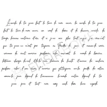 STAMPA TRASFERIBILE "SCRIPT, ELEGANT CALLIGRAPHY" 28x40CM ELISIR HOME