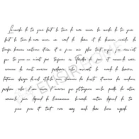 STAMPA TRASFERIBILE "SCRIPT, ELEGANT CALLIGRAPHY" 28x40CM ELISIR HOME