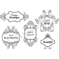 STAMPA TRASFERIBILE "SCRIPT, FINE FRAME" 28X40CM