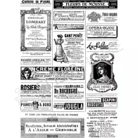 STAMPA TRASFERIBILE "VINTAGE, NEWS PAPER" 28x40CM